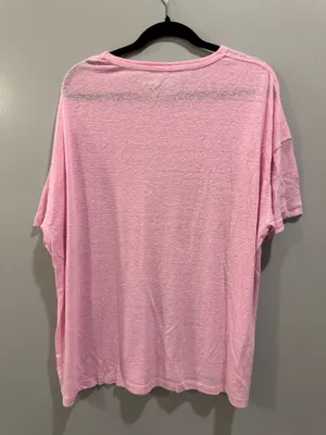 Aerie Linen Blend Palm Tree Print Tee thumbnail 3