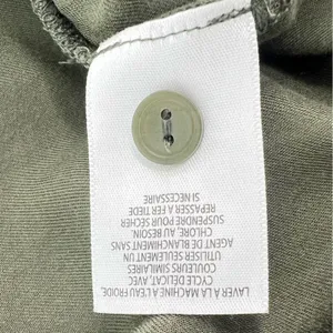 Leith Ruffle Front Hi-Lo Blouse‎ Olive Green M thumbnail 6