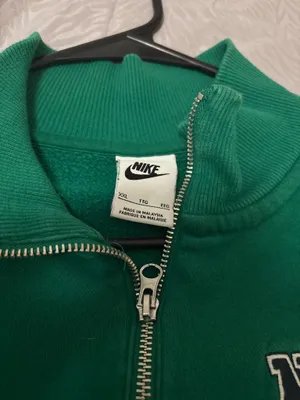 Nike Cropped Quarter Zip – Green (Oversized Fit) thumbnail 3