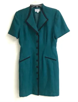 Vintage Kasper button front suit dress 8‎ thumbnail 1