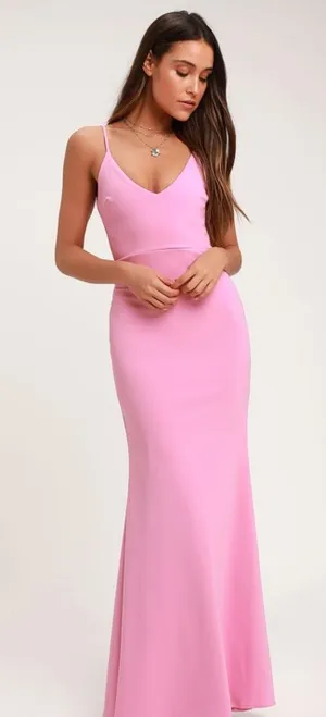 Lulus Pink Long Dress thumbnail 1