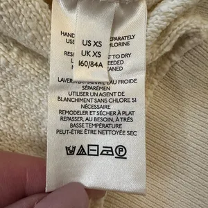 Free People Sweater Found My Friend Pullover Cream White XS thumbnail 6