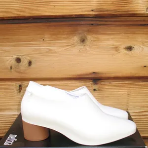 Melissa Womens 6 White Brown Mid Pump Shoes thumbnail 7