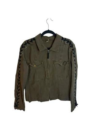 Free People Faye Military Lace Up Army Jacket thumbnail 3