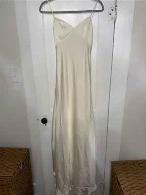 Lulus Ivory Slip Maxi Dress with Spaghetti Straps thumbnail 3