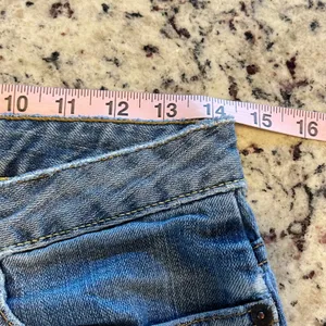 Gap Cropped Boot Cut Jeans Womens 6 Blue Y2K Medium Wash Split Hem Mid Rise thumbnail 5