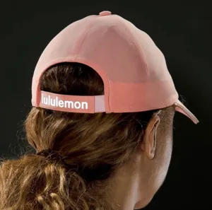 Lululemon NWT Fast & Free Hat Women's Pink Adjustable Baseball Cap Wordmark thumbnail 1