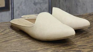 Sun + Stone Womens Slip On Ninna Mules 10009059400 Ivory Snake Brown 9.5M thumbnail 1