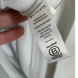 Athleta 24/7 Striped Crew Sweatshirt - White Black‎ Stripe - Size xs thumbnail 5