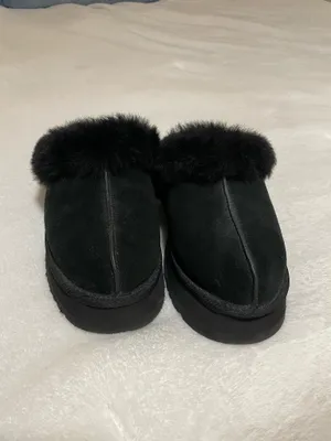 UGG Black Platform Slippers Disquette thumbnail 3