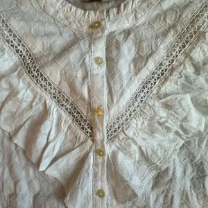 Loft Victorian Revival Ruffle Jacquard Top NWT L Castlecore Whimsigoth Romantic thumbnail 8