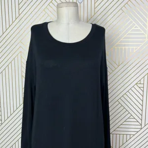 Aritzia Wilfred Free Black Jersey Knit Long‎ Sleeve Dress Size Small thumbnail 4
