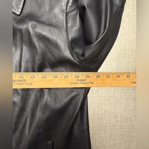 Valerie Stevens Jacket Womens‎ Size M Black Lambskin Leather Zip Front thumbnail 7