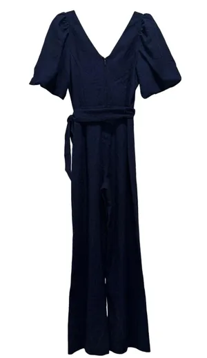 NEW Lilly Pulitzer Kirabelle Navy Pineapple Pucker Short Sleeve Jumpsuit Sz XS 0 thumbnail 7