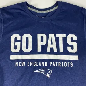 New England Patriots Shirt Adult Small Blue Football Team Apparel Nike NFL Mens thumbnail 3