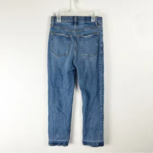 ABERCROMBIE & FITCH The Ankle Straight High Rise Button Fly Jeans Size 26 Casual thumbnail 2