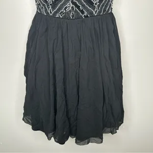 ASOS Black Strapless Embellished Party Dress Size 2 thumbnail 4