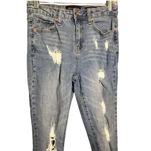 Kendall + Kylie The Relaxed Skinny Distressed Jeans thumbnail 3