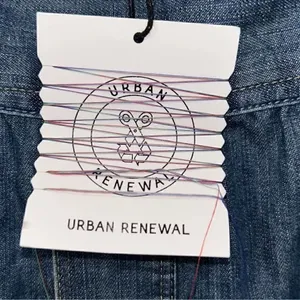 Urban Renewal Vintage Denim Crop Denim Blue Top thumbnail 5