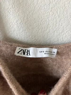 Brown Knitted Zara Tank Top thumbnail 6