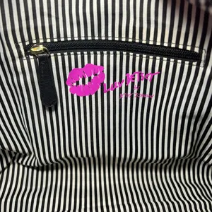 Betsey‎ Johnson Pink French Bulldog Polka Dot Quilted Duffel Bag Weekend Travel thumbnail 12