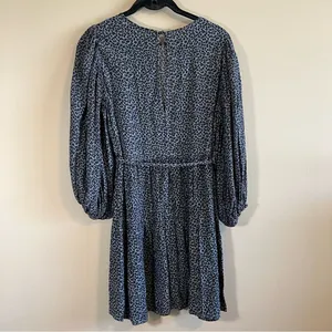 ✨ Abercrombie & Fitch Gray Black Leopard‎ Cheetah Mini Dress XS thumbnail 9