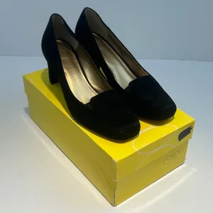 Circa Joan & David CJ Voyageur Black Suede Block‎ Heel Pumps 8.5M Classic Shoe thumbnail 12