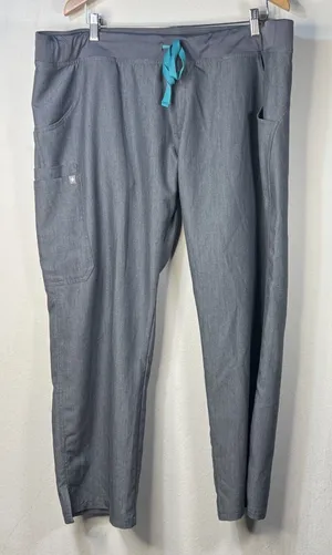 FIGS Womens Kade Cargo Pull On Nursing Medical Scrub Pants XXL P Graphite Gray thumbnail 1