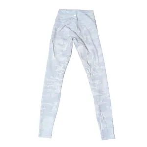 Lululemon Wunder Under Leggings Womens 6 White Camo High‎ Rise Full Length thumbnail 2