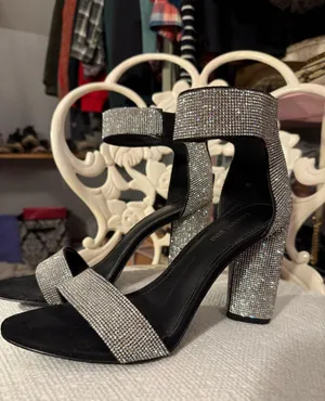 Gianni Bini Heels Black Sparkly thumbnail 1