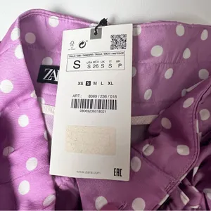 Zara’s Women High Waisted Polka Dot Paper Bag Belted Style Shorts Sz S thumbnail 7