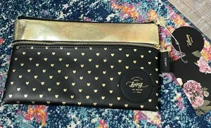 Disney X Typo black and gold pouch thumbnail 1