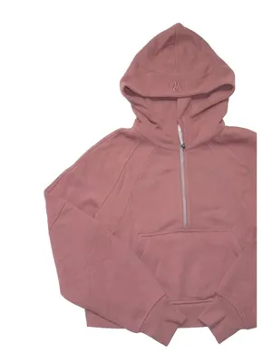 NWT Lululemon Scuba Oversized Half Zip Hoodie in Spiced Chai Sweatshirt XS/S thumbnail 2