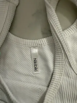 White Nikibiki tank top thumbnail 2