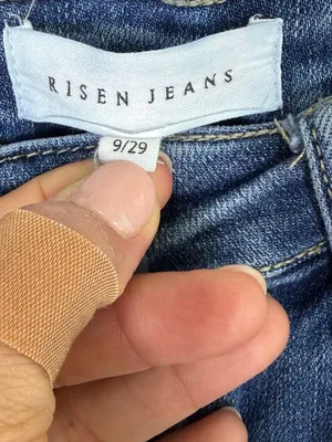 Risen Los Angeles High Rise Wide Leg Frayed Hem Jeans Style RDP5167 thumbnail 2