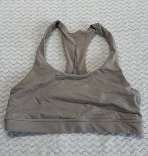 Lululemon Invigorate Bra Taupe Brown Racerback Medium Support Size 8 thumbnail 1