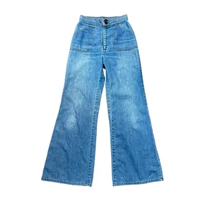 Vintage 70s Levi's Orange Tab Patch Pocket High Waisted Bell Bottoms Flare Jeans thumbnail 3