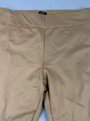 Express Ponte Pants XL Pecan Brown High Rise Pull On Slim Ankle NWT thumbnail 2