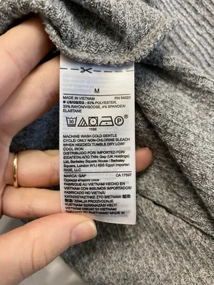 H&M Grey Ribbed Mini Sweater Dress thumbnail 8
