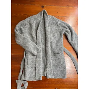 Skims Cozy Knit Robe Cardigan & Tank Set S/M Gray Lounge thumbnail 3