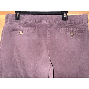 Y2K George Mark Eisen Women 18 Dark Brown Corduroy Twill Trousers Low Rise Pants thumbnail 8