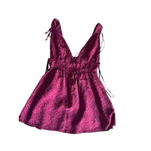 For Love & Lemons Janet Mini Dress Size S Maroon Red thumbnail 4