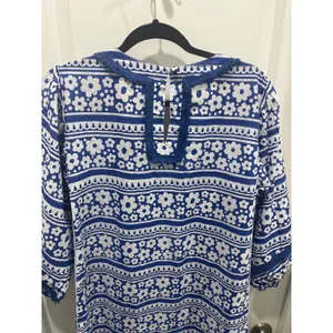 NWT Tuckernuck Tnuck Tunic Petal Paradise Blue & White Mini Dress Sz M thumbnail 7