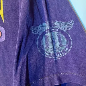 Harley Davidson Motorcycles Purple Short Sleeve T-Shirt Top thumbnail 4