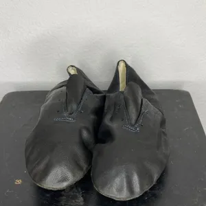Black Leather Dance Shoes‎ Size 8 thumbnail 4