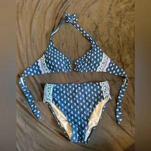 J. Crew print bikini set thumbnail 1