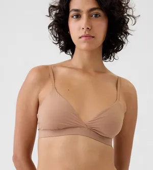 Love by Gap Sz XL Wireless Seamless‎ No Show Lounge Nude Bralette Bra Stretch thumbnail 1