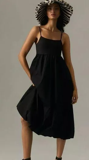 Maeve NWT Sleeveless Bubble Dress size Black Color Small PETITE thumbnail 1