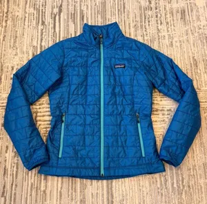Patagonia women's small "Nano Puff" Blue Insulated Jacket Retails $239. thumbnail 1