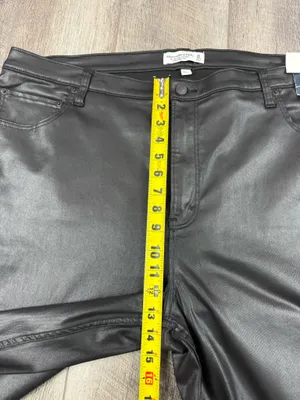 Abercrombie Black Leather Pants thumbnail 13